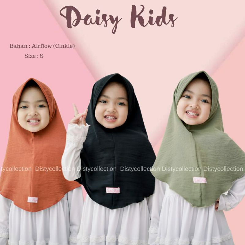 Daisy Kids, Jilbab Anak Antem, Jilbab Anak Crinkle, Jilbab Anak Adem
