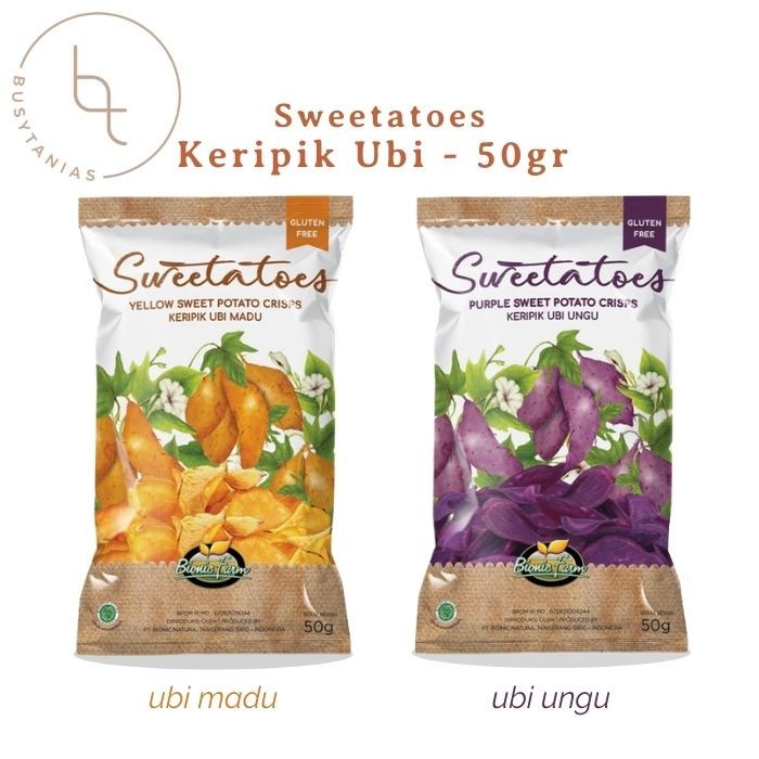 

NEW Keripik Ubi Ungu / Ubi Madu Sehat Gluten free Sweetatoes Bionic Farm - Ubi Madu