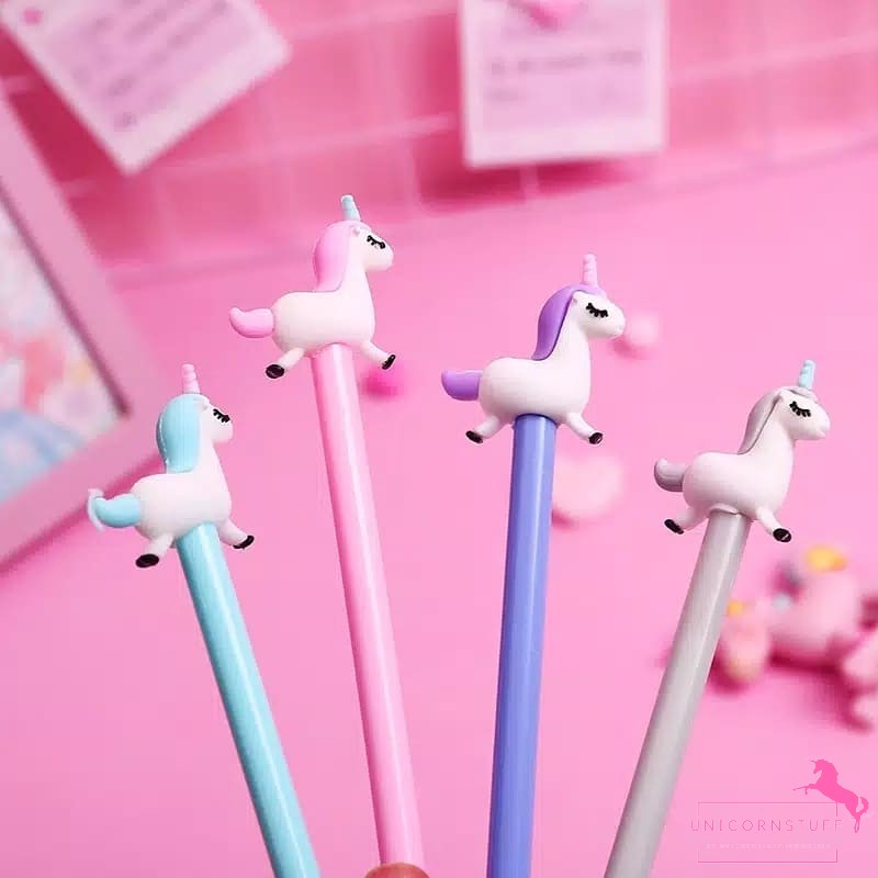 Bolpoin Unicorn Pena Unicorn Premium Tinta Gel Perempuan Anak Journaling Tipis Karakter Pink Pastel Kado Anak Perempuan Alat Tulis Tempat Pensil Sekolah Back To School