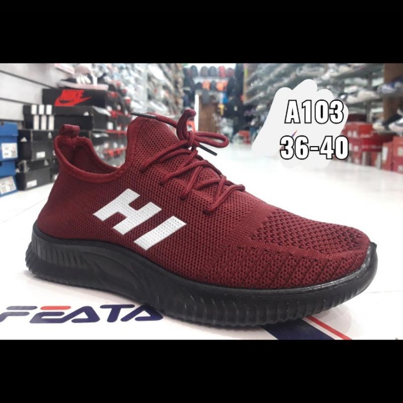 Sepatu sneaker wanita import Feata