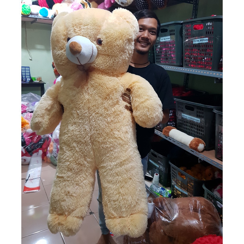 PROMO KEMERDEKAAN BONEKA TEDDY BEAR (beruang) JUMBO polos 1M STOK TERBATAS