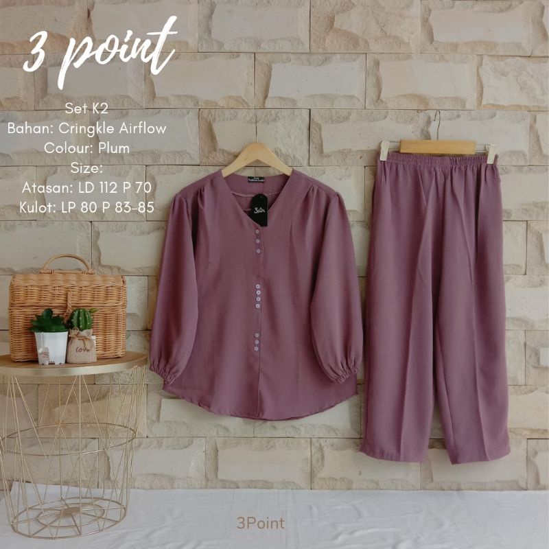 TERBARU  Setelan Baju dan Celana K2 3 point
