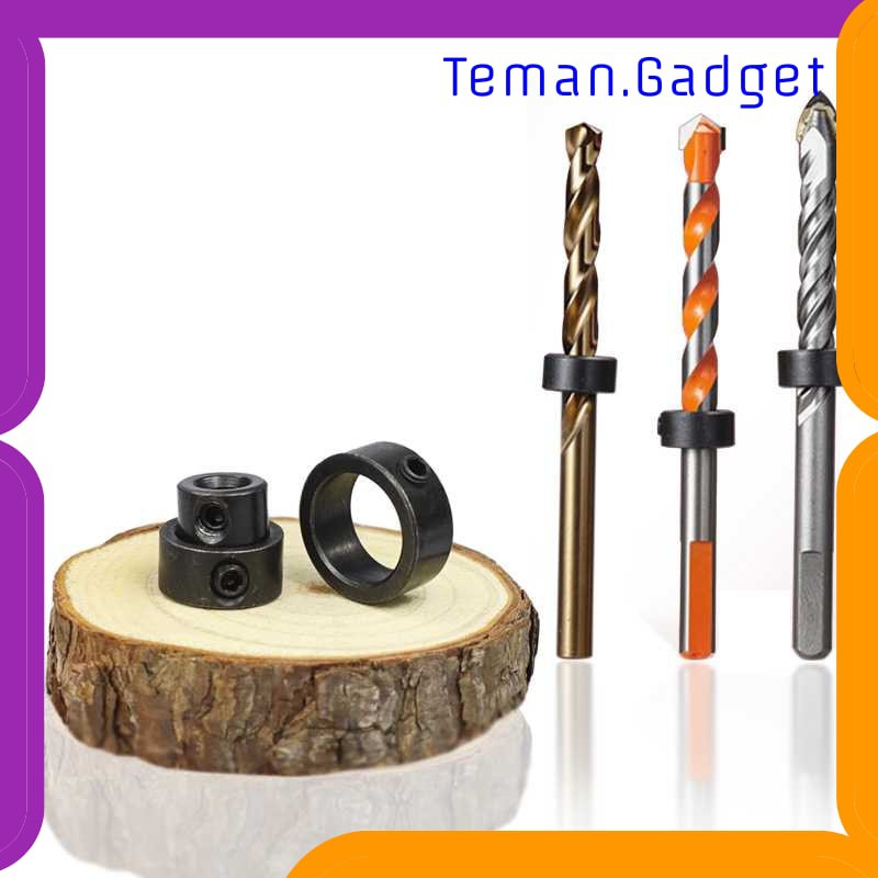 TG-DE074 Xcan Mur Woodworking Drill Locator Stop Collars Ring 3mm-16mm 8 PCS