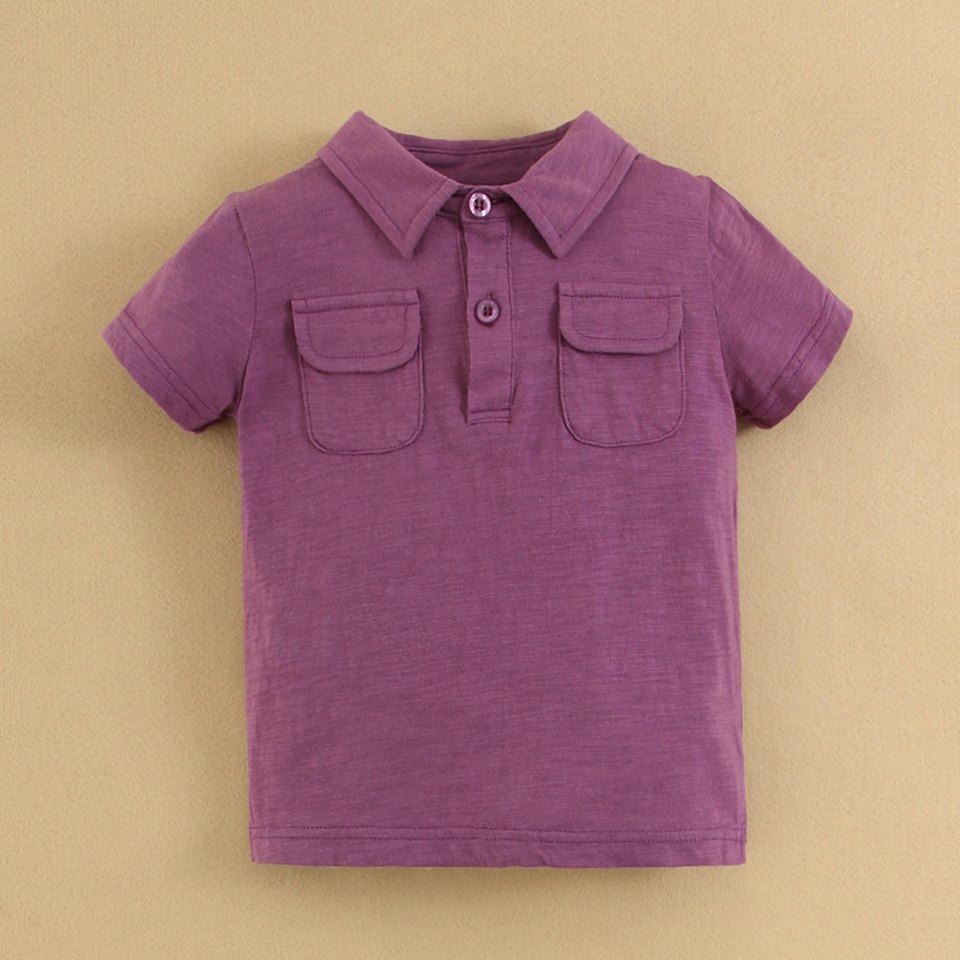 ATASAN tshirt polo ANAK-ANAK COWOK/KIDS BOY POLO SHIRT PURPLE MOMBAB