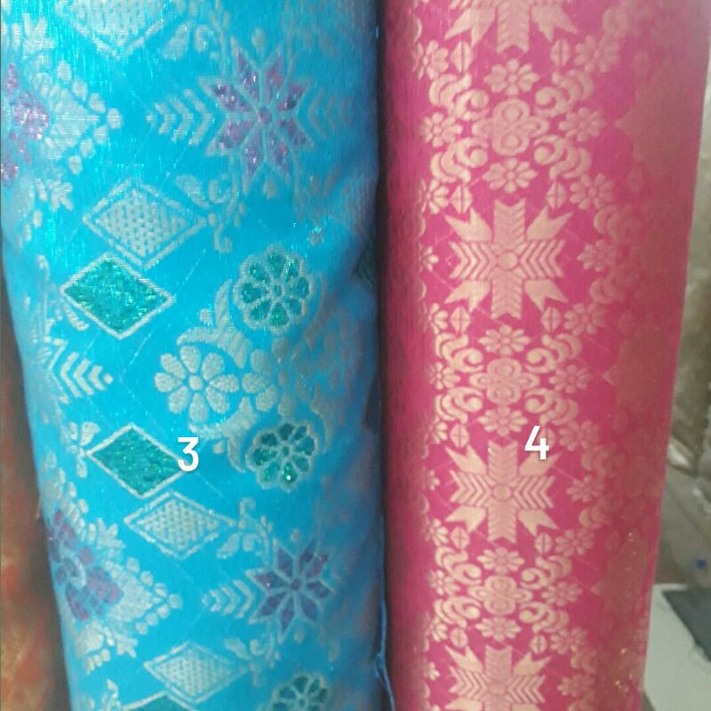 Kain songket/Bahan songket/Semi Palembang