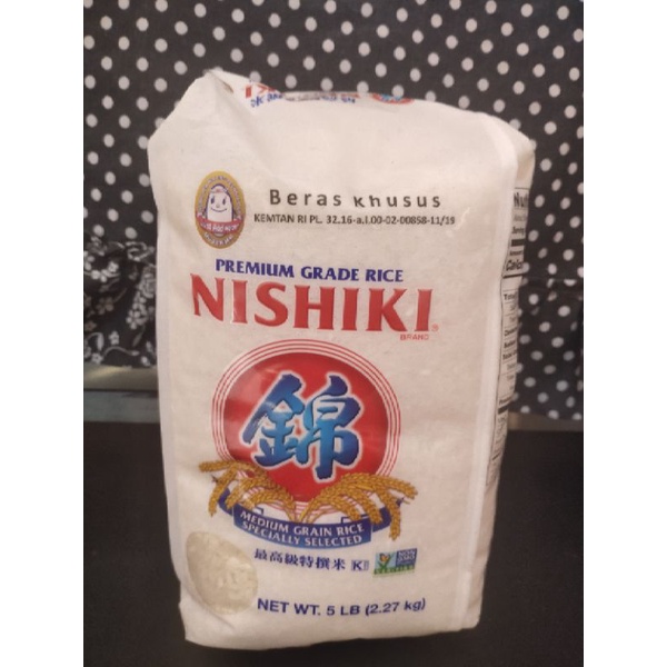 

Beras NISHIKI 2,27kg, Premium Great Rice