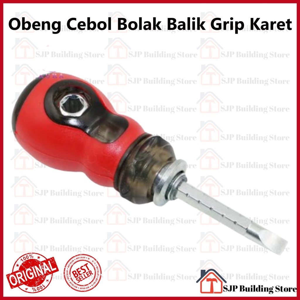 Obeng Screwdriver Cebol Bolak Balik ( +/- ) WOCT