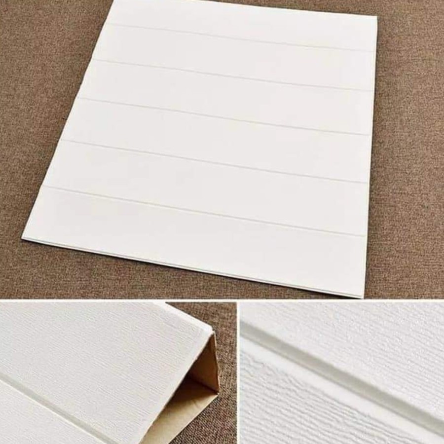 Wallpaper Dinding 3D FOAM / Sticker Dinding / Wallpaper Foam 3D / Wallfoam Motif Kayu-4