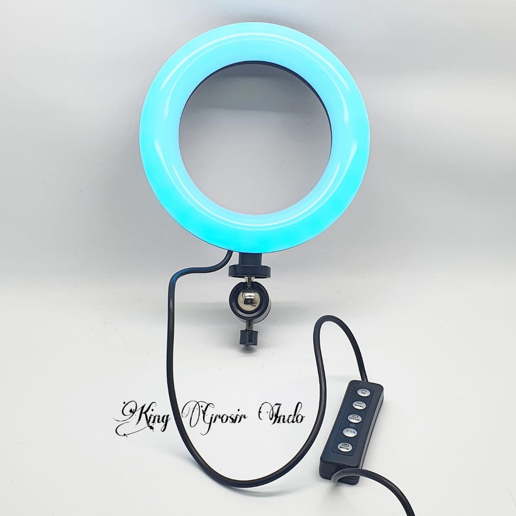 Soft Ring Light / RGB LED MJ16 Lampu Selfie Studio Photo ( 6 Inch / 16 cm )