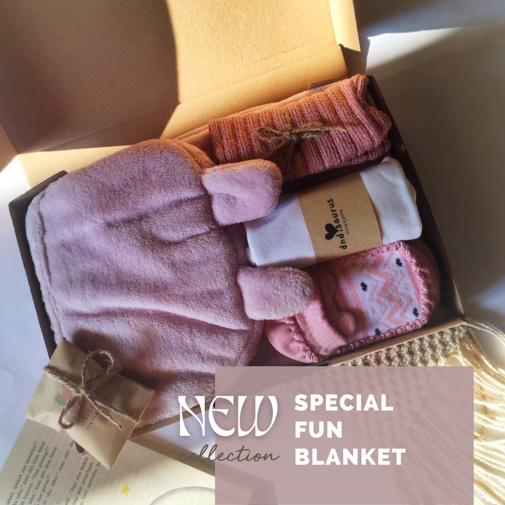 Selimut Bayi/Hampers Selimut Bayi/ Hampers Bayi Baru Lahir/ Hampers Bayi Mewah/ Kado Bayi Baru Lahir-Special Fun Blanket