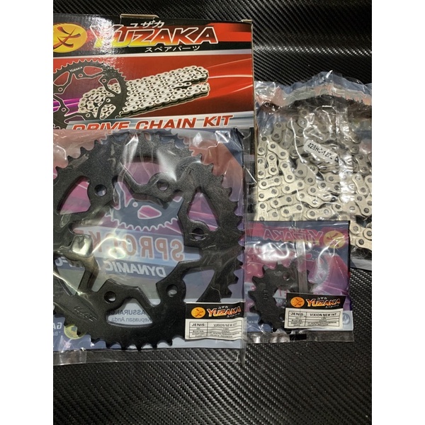 GIR PAKET Sepuh atau Bakar YAMAHA VIXION NEW,MX KING,VIXION/ Gear Komplit / Gear set / Gir set / Cha