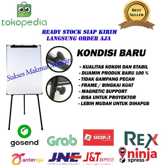 

Flipchart SAKANA 70 x 100 cm / Papan Tulis Kaki 3 Flip Chart 70x100 cm