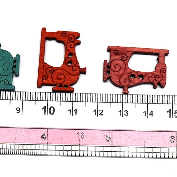 Kancing Kayu / Wooden Button Seri Handmade - PCS