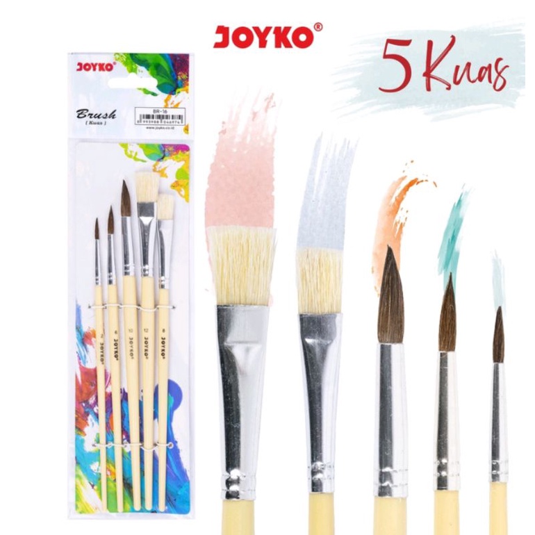 

Brush / Kuas Cat Air Lukis Acrylic Joyko BR-16