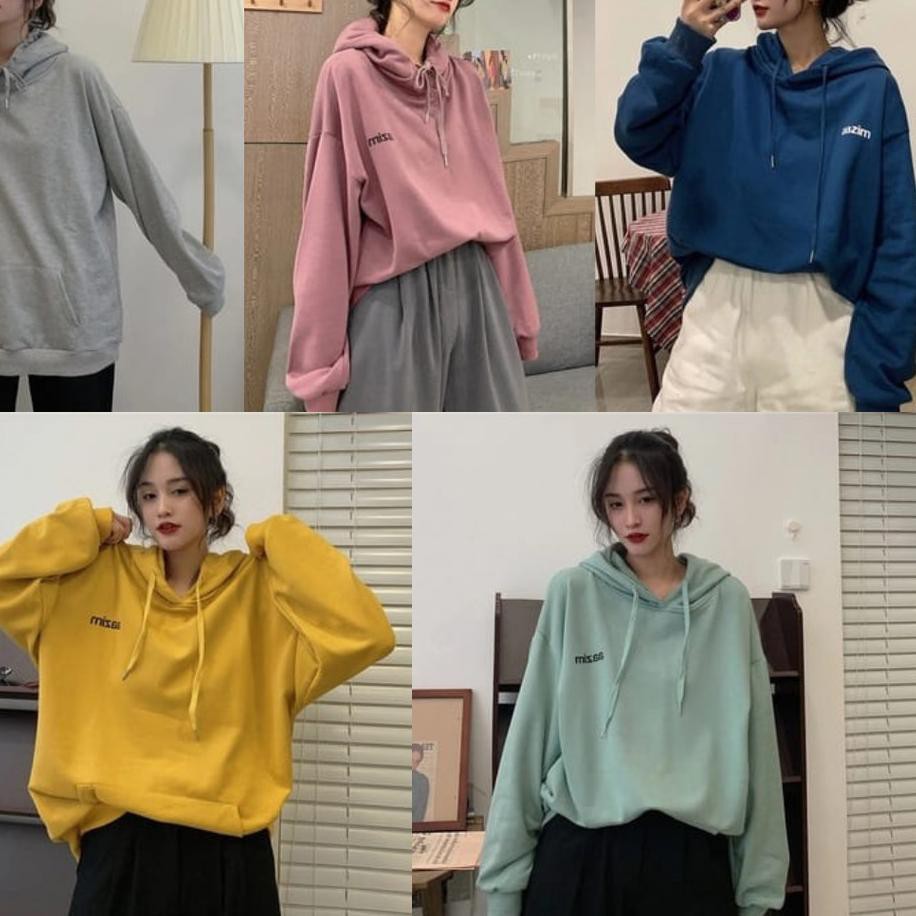 AAZIM OVERSIZE HOODIE SWEATER BAHAN FLEECE