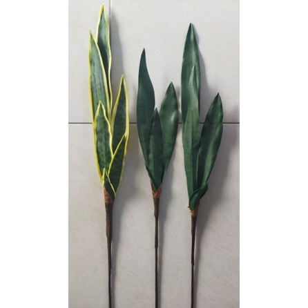 Daun Lidah Mertua Artificial Daun Hias Lidah Mertua Daun Lidah Mertua Imitasi