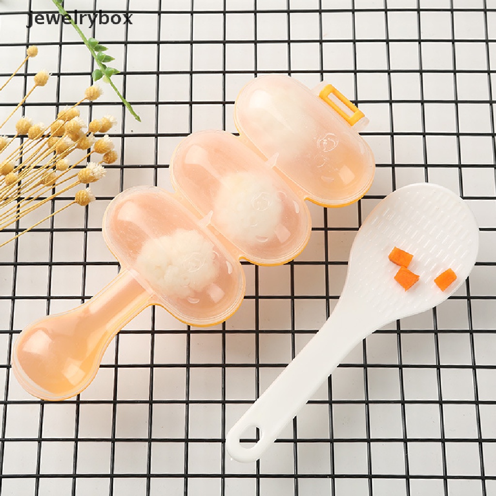 (jewelrybox) 2pcs / Set Cetakan Nasi / Sushi DIY Untuk Anak-Anak