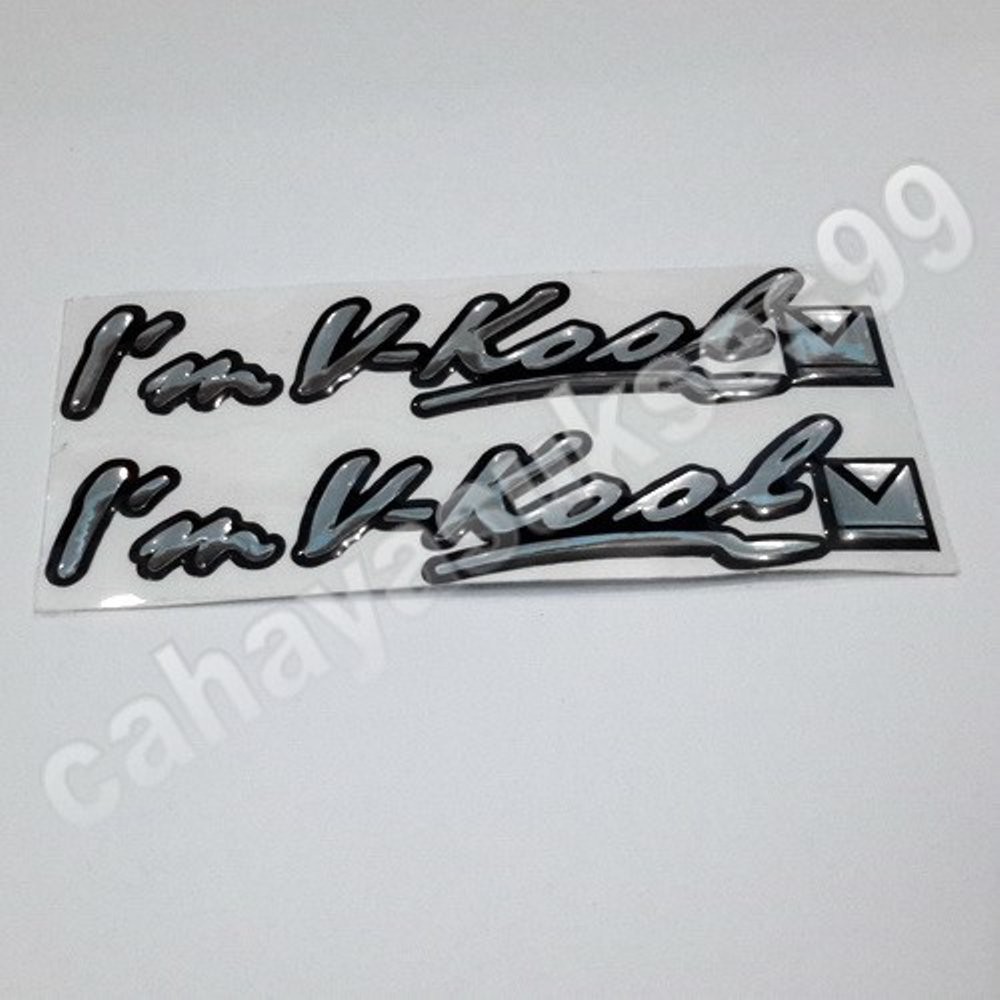 Sticker Timbul Im V KOOL Koleksi BARU Stiker Mobil Cutting Decal Plastic Resin Dimensi BESAR