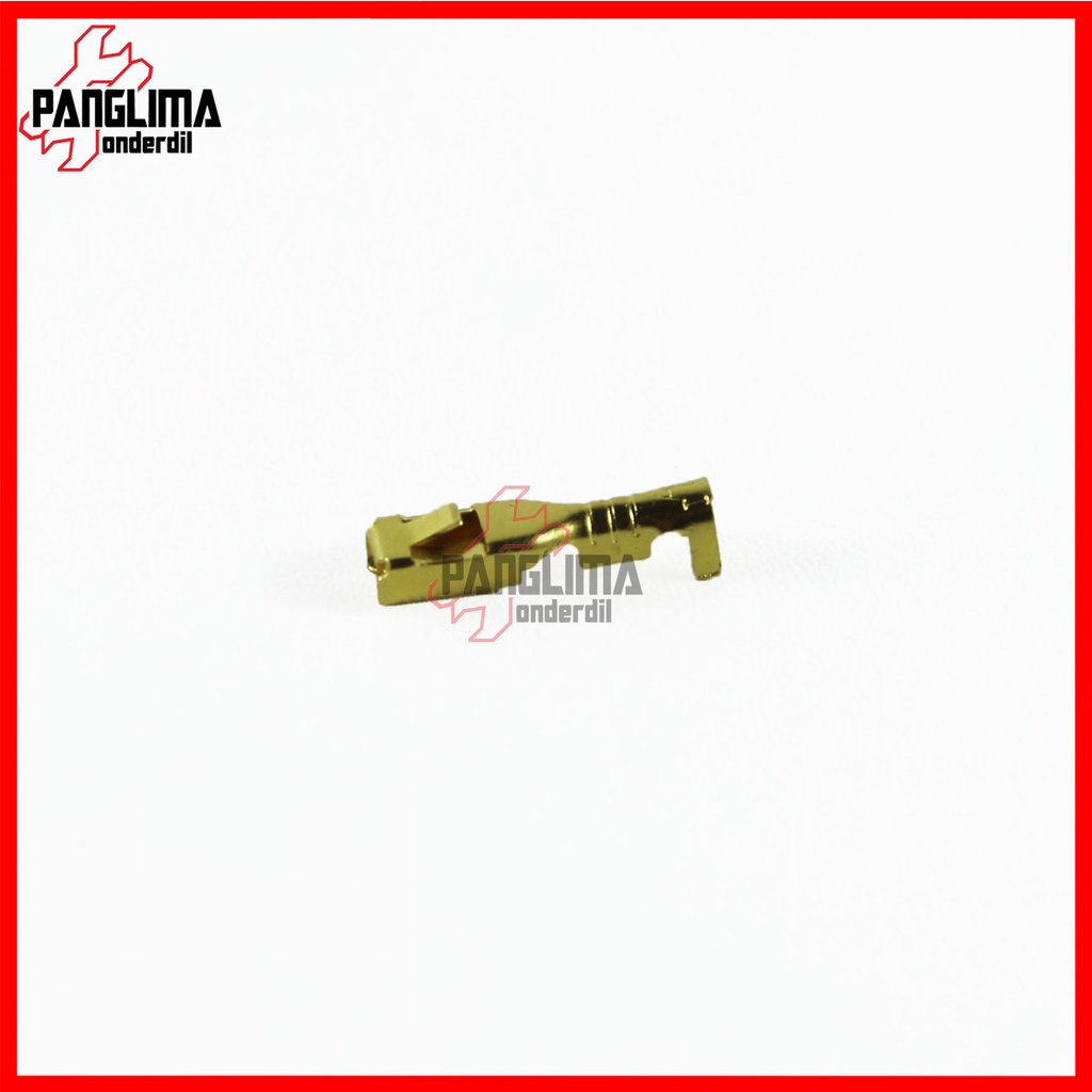 Skun Kabel Gepeng 3 x 16 mm-3mm 3x16  Female-Bikang-Cewe-Perempuan Sekun-Terminal Connector-Conector-Konektor Pipih Socket-Soket Kecil-Mini Kuningan