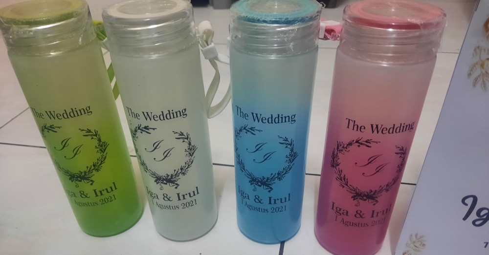 Botol Tumbler Warna Sablon Castem