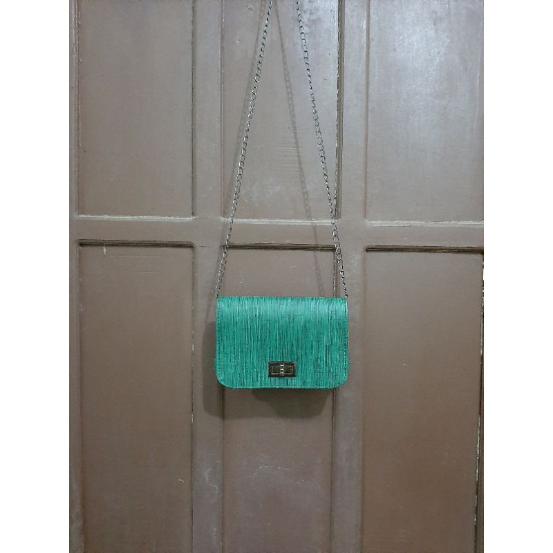 PRELOVED tas hijau