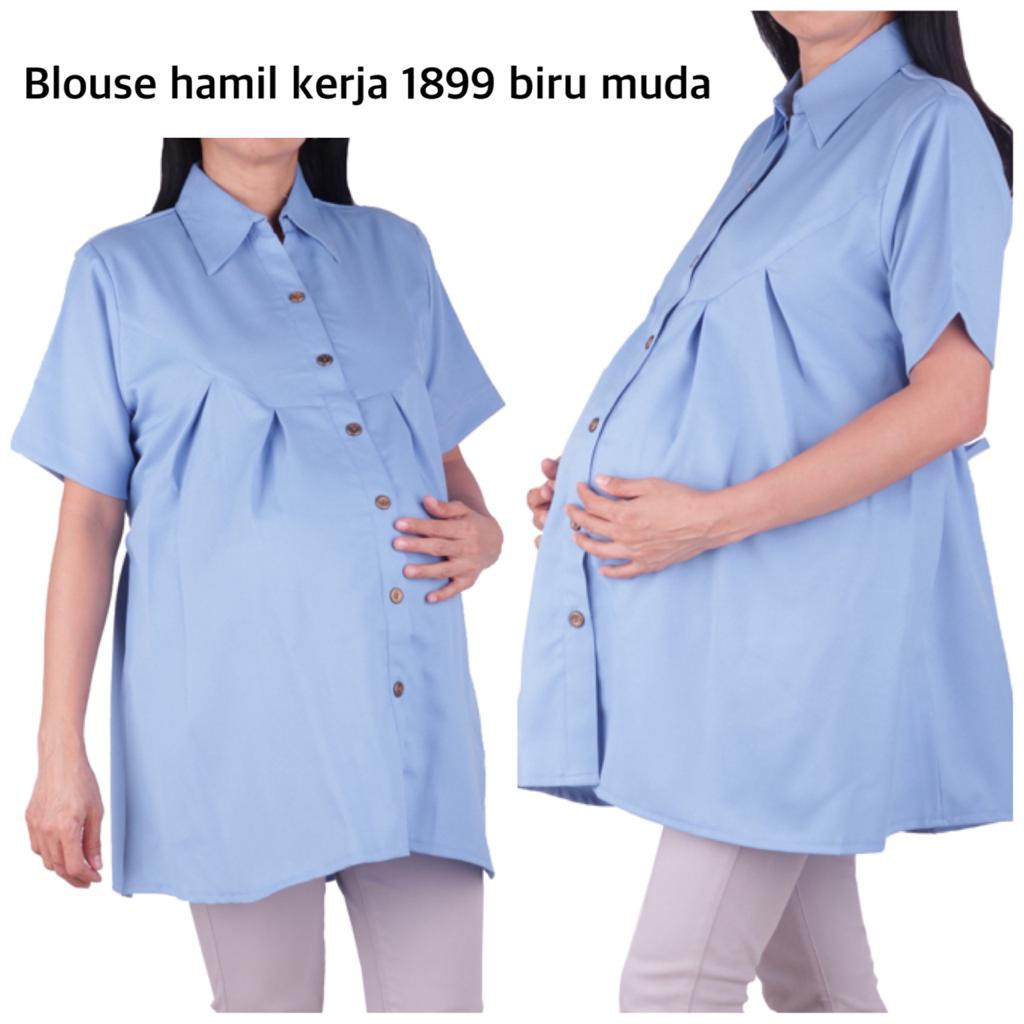 Blouse Hamil Kerja Keren Kbh 1899 Baju Hamil Shopee Indonesia