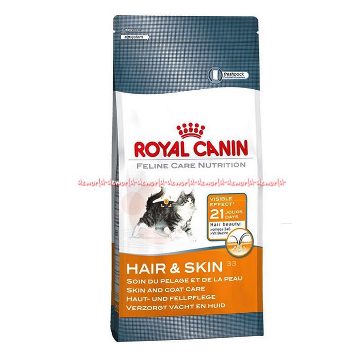 Royal Canin Fcn Hair Skin Care 400 Gr Makanan Kucing Untuk memperbaiki dan memelihara kulit &amp; bulu