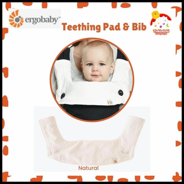 Ergo Baby 360 Teething Pads & Bib Natural