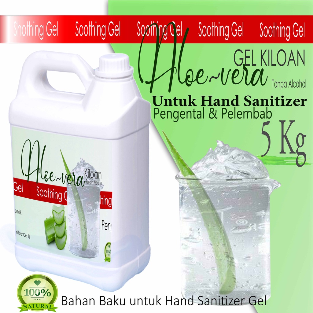 Gel Kiloan 500g, 1 Kg dan 5 Kg promo!!!! penggunaan untuk hand sanitizer atau bahan dasar kosmetik sudah ada izin edar resmi by Oke sabun suplayer 2