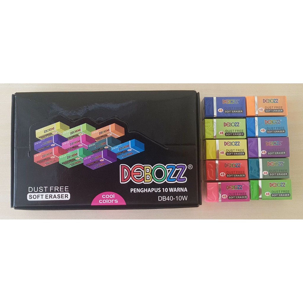 

Penghapus Merek Debozz Warna Warni