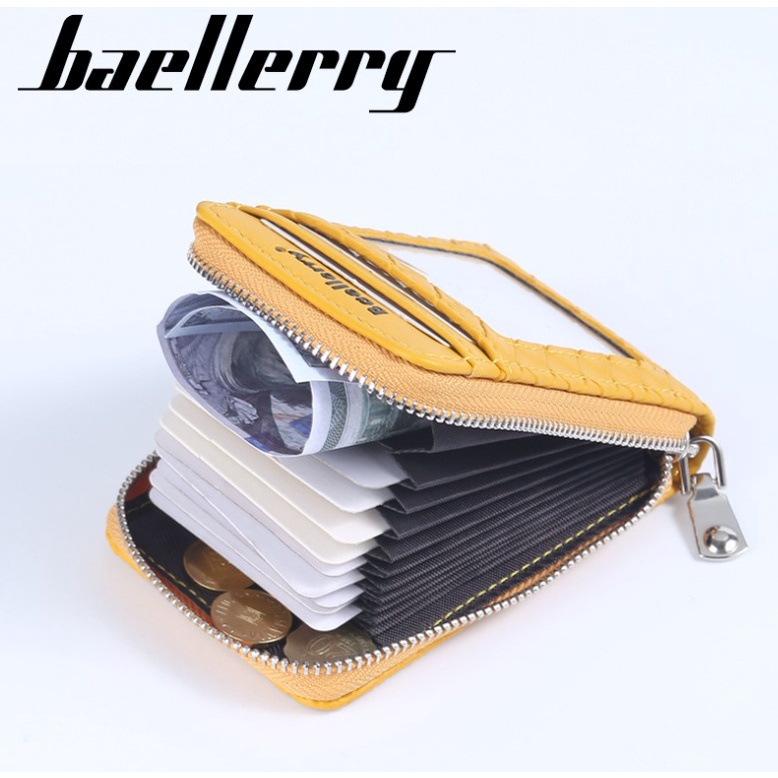 Baellerry Dompet Kartu Wallet Card Holder Bahan Kulit Premium BLY058