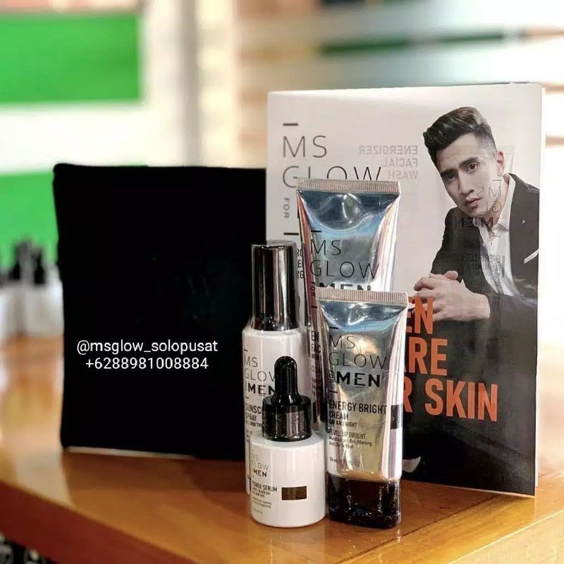 Ms GLow for MEN 1 paket (4 item MsGlow)