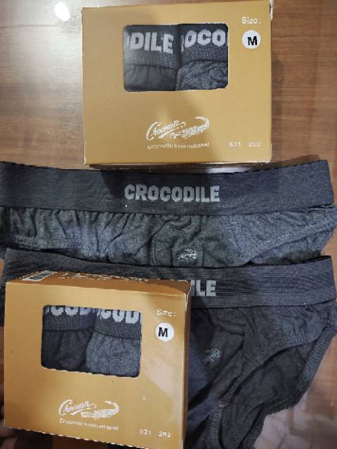 2 PCS CELANA DALAM CROCODILE 262  CD CROCODILE 521 262 PRIA ORIGINAL, ASLI, KATUN MYSTY, 1 BOX ISI 2 PCS