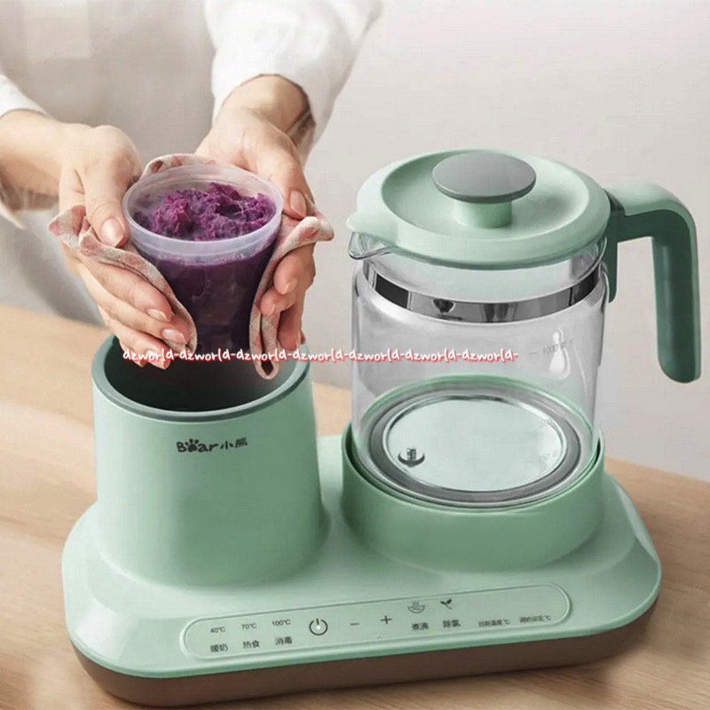 Bear Electric Kettle Warmer Teko Listrik Penghangat Serbaguna Pemanas Botol Milk Bottle Heater Green