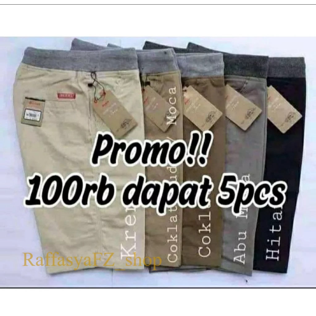 PROMO 100RB DAPAT 5PCS-Celana Pendek Pria Cowok Dewasa Chino Rip Karet Pinggang Chinos Katun twil kombed / Celana chino pendek pria/Celana pendek pria dewasa distro/Celana Cinos dewasa termurah/Celana pendek sehari-hari