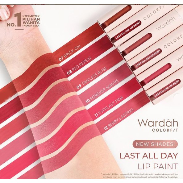 Wardah Colorfit Last All Day / Around the World Lip Paint Lip Cream