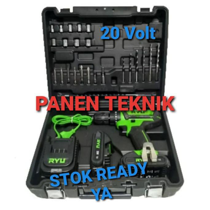 MESIN BOR CORDLESS RYU RCI 20V BOR BATERAI