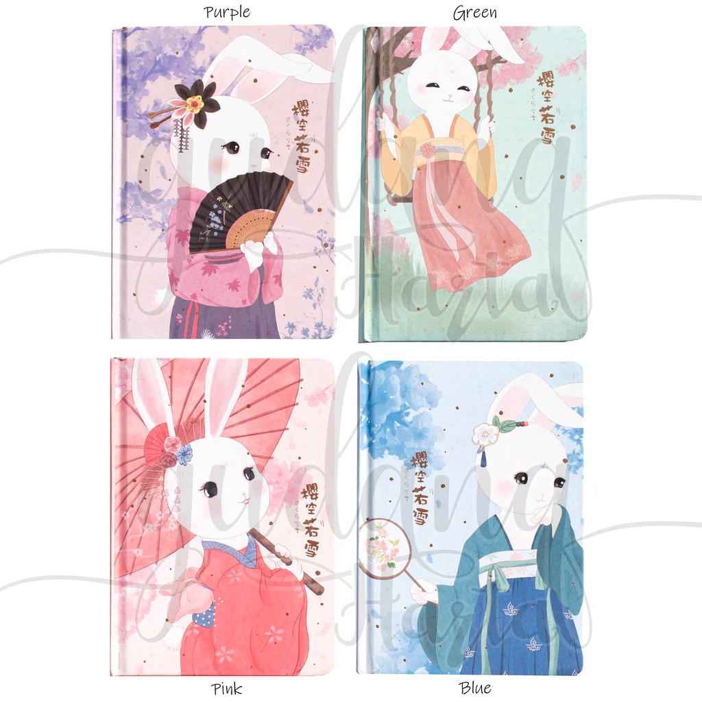 Notebook Oriental Rabbit Kelinci Lucu Unik Hadiah Kado Buku Catatan Diary Agenda GH 308025