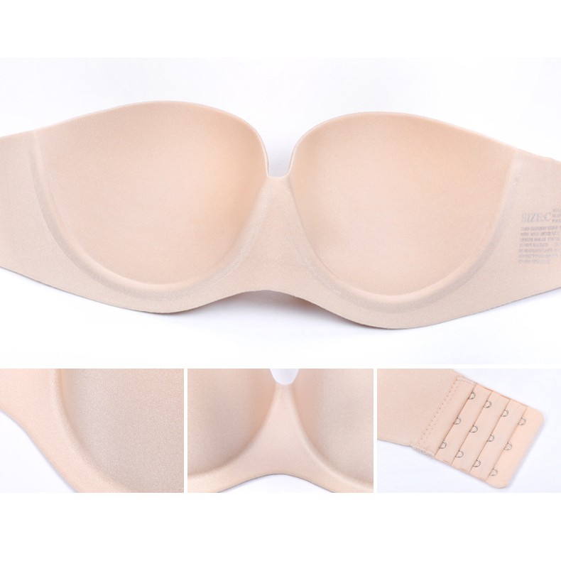 Strapless Bra Seamless Invisible Bra Bra Kawat Tali Transparan