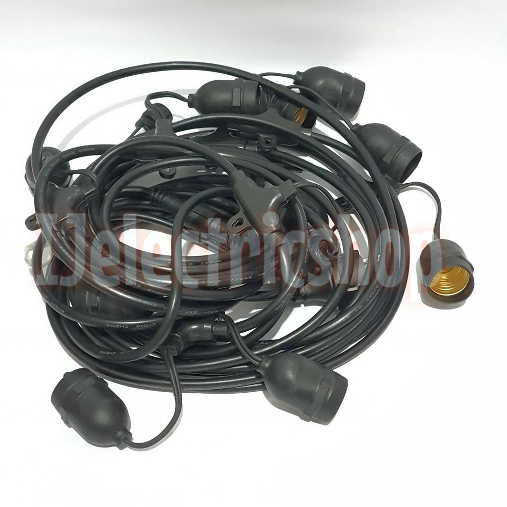 FITTING LAMPU OUTDOOR INDOOR 10 FITTING 10 METER