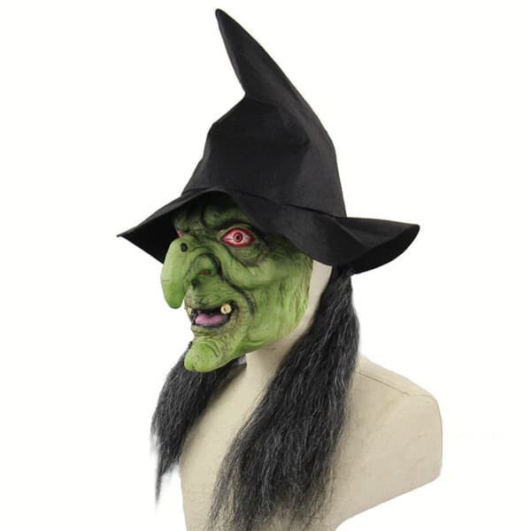 Topeng nenek sihir hijau witch penyihir shrek ogre latex