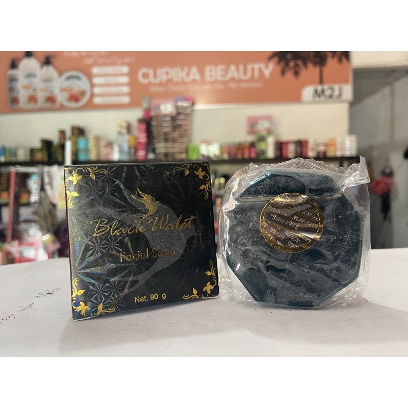 &lt;cn,x&gt; 90 gram -- sari Sabun Black wallet sari original BPOM -- black walet facial soap