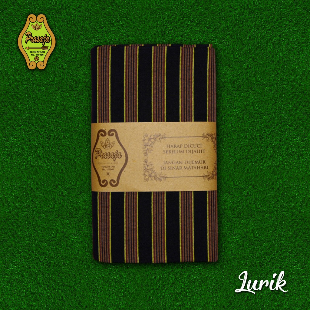 kebaya wanita Lurik Prasojo Garis 270 Hitam