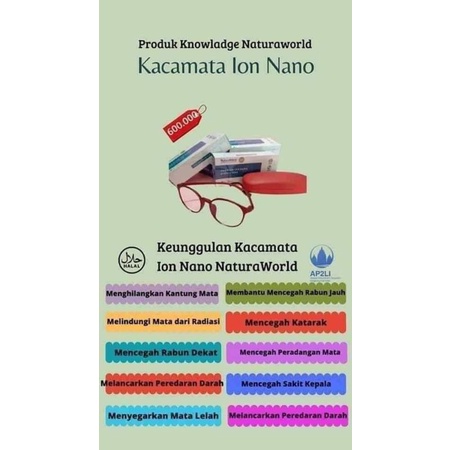 Kacamata ion nano NaturaWorld Ori 100%