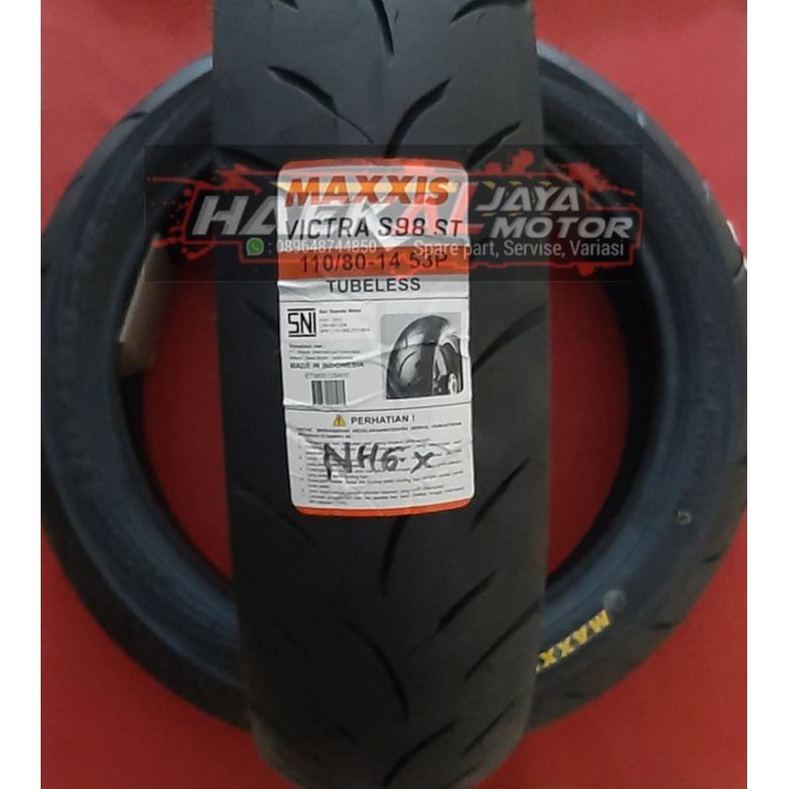MAXXIS VICTRA UKURAN 110/80 R14 TUBELESS