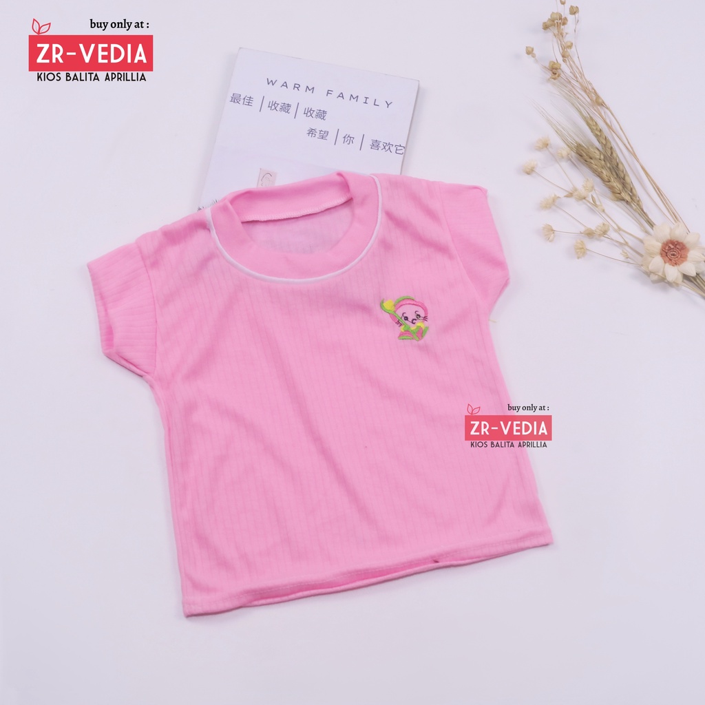 (SATUAN) Set Kaos Oblong Bayi 0-6 Bulan / SNI Pakaian Tidur Atasan Baju Baby Perempuan Laki Kado Bayi