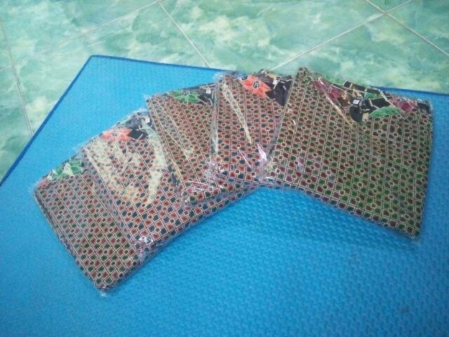Gamis Batik Rempel Kembang Daun Warna