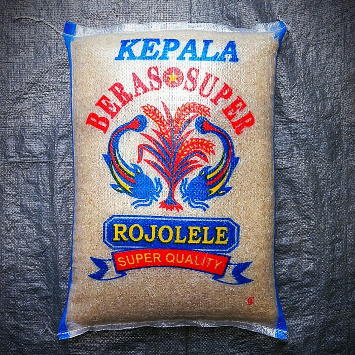 

BERAS BUNGA / ROJOLELE / BMW 5KG - BERAS PUTIH - SUPER SETRA RAMOS - CAP ROJOLELE