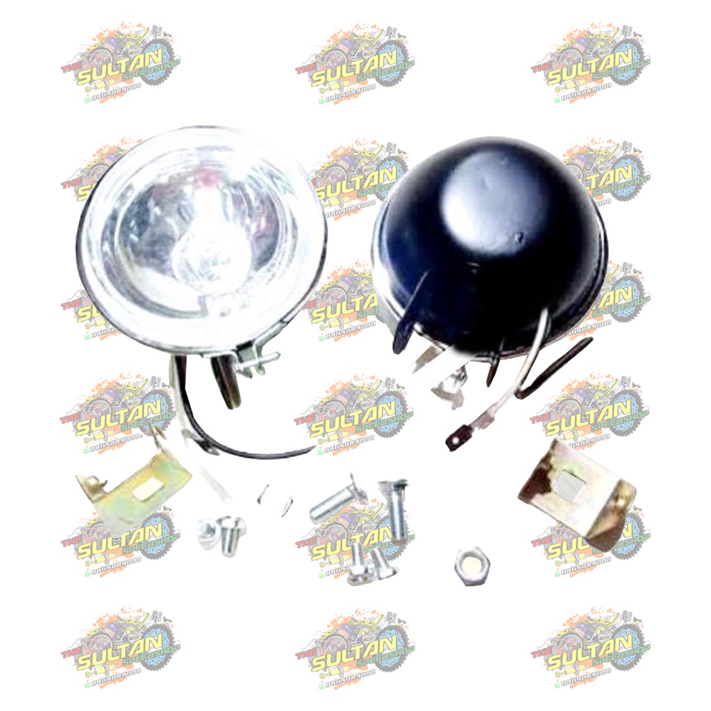 LAMPU TEMBAK SOROT KABUT / FOGLAMP BULAT PUTIH 199