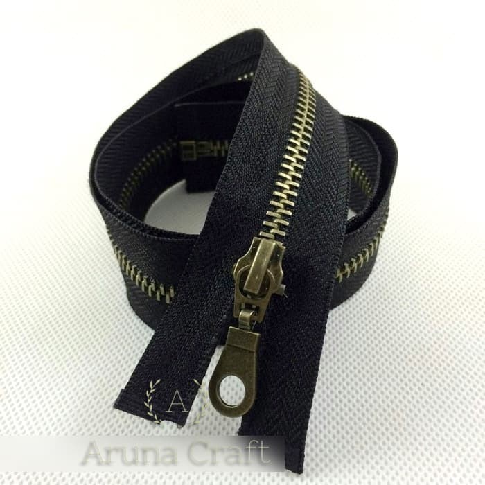 Resleting Jaket Tas  Dompet Gigi Besi Zipper  No 5 Warna 